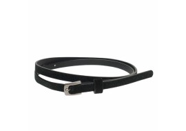 Curea dama, casual-eleganta, din piele ecologica, latime 1 cm, negru - CKD004